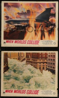 8g0517 WHEN WORLDS COLLIDE 5 color English FOH LCs 1951 Pal classic doomsday thriller, ultra rare!