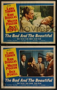 8g1042 BAD & THE BEAUTIFUL 3 LCs 1953 Lana Turner, Walter Pidgeon, Carroll, Gilbert Roland & Stewart!