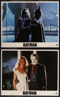 8g0588 BATMAN 8 LCs 1989 Michael Keaton, Kim Basinger, Jack Nicholson, directed by Tim Burton!