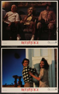 8g0589 BEETLEJUICE 8 LCs 1988 Michael Keaton, Alec Baldwin & Geena Davis, Tim Burton!