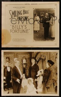 8g1045 BILLY'S FORTUNE 3 LCs 1918 William Smiling Bill Parsons in title role, ultra rare!