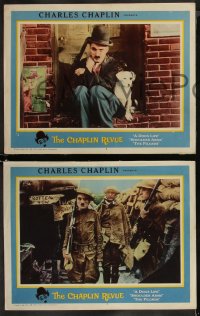 8g0883 CHAPLIN REVUE 6 LCs 1959 Charlie in A Dog's Life, Shoulder Arms, The Pilgrim and more!