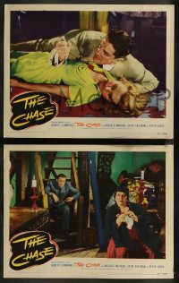 8g0884 CHASE 6 LCs 1946 Peter Lorre, Robert Cummings & pretty Michele Morgan, film noir!