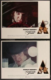 8g0616 CLOCKWORK ORANGE 8 LCs 1972 Malcolm McDowell in Stanley Kubrick ultra-violence classic!