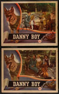 8g0929 DANNY BOY 5 LCs 1946 U.S. Marine K-9 Corps German Shepherd dog hero Ace with kids!