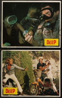 8g0930 DEEP 5 LCs 1977 Jacqueline Bisset & Nick Nolte with find treasure in the ocean, Peter Yates!