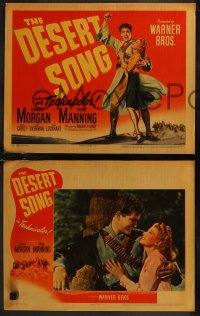 8g0633 DESERT SONG 8 LCs 1944 Oscar Hammerstein II musical, Dennis Morgan, Irene Manning!