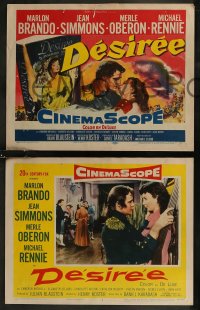 8g0635 DESIREE 8 LCs 1954 Marlon Brando as Napoleon with pretty Merle Oberon as Josephine!