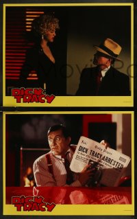 8g0548 DICK TRACY 12 LCs 1990 Warren Beatty, sexiest Madonna, Al Pacino, Roller Coaster Rabbit!