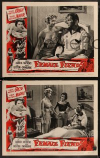 8g0650 FEMALE FIENDS 8 LCs 1959 sexy English bad girls, their motive GREED, their method MURDER!