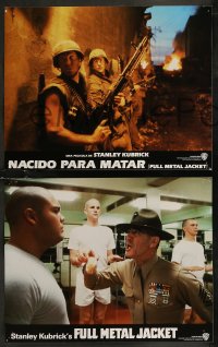 8g0664 FULL METAL JACKET 8 int'l Spanish language LCs 1987 Stanley Kubrick Vietnam War movie!