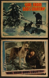 8g0670 GIRL FROM GOD'S COUNTRY 8 LCs 1940 Chester Morris, Ace the Dog & Charles Bickford in Alaska!