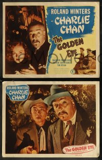 8g0673 GOLDEN EYE 8 LCs 1948 Roland Winters as Charlie Chan, Sen Yung, Mantan, complete set!