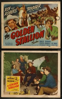 8g0675 GOLDEN STALLION 8 LCs 1949 Roy Rogers, Dale Evans, Trigger & The Riders of the Purple Sage!