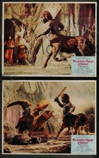 8g0676 GOLDEN VOYAGE OF SINBAD 8 LCs 1973 Ray Harryhausen, cool fantasy special effects images!