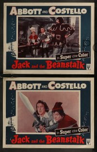 8g0702 JACK & THE BEANSTALK 8 LCs R1960 Abbott & Costello, back in Super Cine Color!