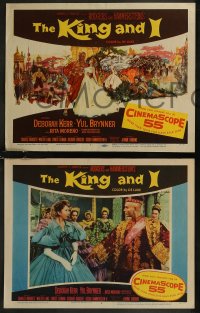 8g0708 KING & I 8 LCs 1956 Deborah Kerr & Yul Brynner in Rodgers & Hammerstein's musical!