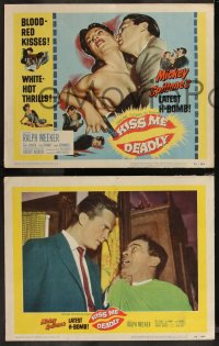 8g0711 KISS ME DEADLY 8 LCs 1955 Mickey Spillane, Ralph Meeker as Mike Hammer, great complete set!