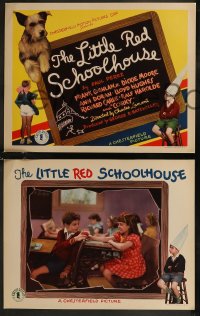 8g0715 LITTLE RED SCHOOL HOUSE 8 LCs 1936 great images of Dickie Moore & his Scottish terrier Corky!