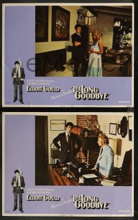 8g0716 LONG GOODBYE 8 LCs 1973 Elliott Gould as Philip Marlowe, Sterling Hayden, Nina Van Pallandt!