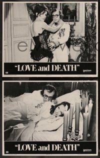 8g0718 LOVE & DEATH 8 LCs 1975 cool images from wacky Woody Allen & Diane Keaton romantic comedy!