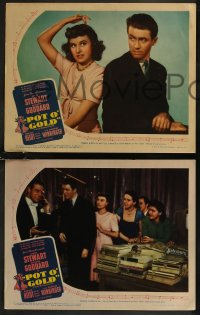 8g0907 POT O' GOLD 6 LCs 1941 great images of James Stewart & pretty Paulette Goddard!
