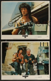 8g0763 RAMBO III 8 LCs 1988 Sylvester Stallone returns as John Rambo, Richard Crenna