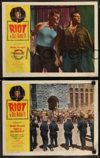8g0768 RIOT IN CELL BLOCK 11 8 LCs 1954 Sam Peckinpah, Neville Brand, directed by Don Siegel!