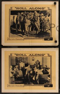 8g1113 ROLL ALONG 3 LCs 1923 Jimmie Adams, Natalie Joyce, William Irving, London all in blackface!