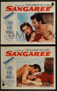 8g0775 SANGAREE 8 3D LCs 1953 Fernando Lamas & sexy Arlene Dahl, romantic adventure!