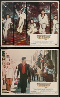 8g0777 SATURDAY NIGHT FEVER 8 LCs R1979 great images of disco dancer John Travolta, PG-rated!
