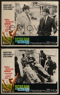 8g0779 SCREAM & SCREAM AGAIN 8 LCs 1970 Vincent Price, Christopher Lee, Peter Cushing, horror!