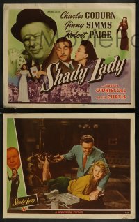 8g0784 SHADY LADY 8 LCs 1945 Charles Coburn cheats at gambling with an ace up his sleeve!