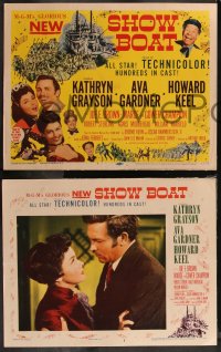 8g0788 SHOW BOAT 8 LCs 1951 Kathryn Grayson, Howard Keel, Joe E. Brown, Kern & Hammerstein musical!