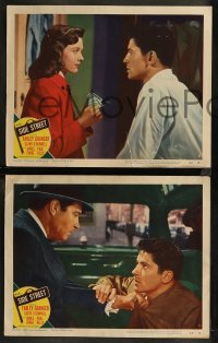 8g0957 SIDE STREET 5 LCs 1950 pretty Cathy O'Donnell with money & Farley Granger!