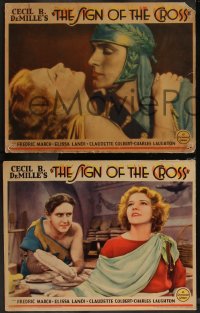 8g1119 SIGN OF THE CROSS 3 LCs 1932 incredible images of Elissa Landi, Fredric March, coliseum!