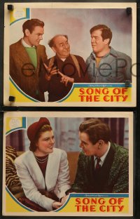 8g0874 SONG OF THE CITY 7 LCs 1937 great images of Margaret Lindsay, Dean Jagger & Nat Pendleton!