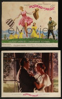 8g0563 SOUND OF MUSIC 9 roadshow LCs 1965 w/ tc art of Julie Andrews & top cast by Howard Terpning!