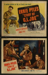 8g0801 STORY OF G.I. JOE 8 LCs 1945 William Wellman, Burgess Meredith as Ernie Pyle!