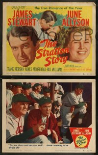 8g0803 STRATTON STORY 8 LCs 1949 baseball star James Stewart & June Allyson were to be torn apart!
