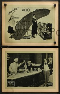 8g0810 SWEET PICKLE 8 LCs 1925 rich Ernest Wood falls for bakery girl Alice Day, Sennett, ultra rare!