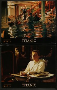 8g0558 TITANIC 10 LCs 1997 Leonardo DiCaprio, Kate Winslet, James Cameron!