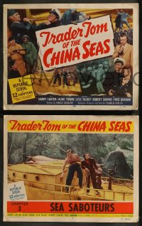 8g0823 TRADER TOM OF THE CHINA SEAS 8 chapter 1 LCs 1954 Republic serial, Sea Saboteurs!