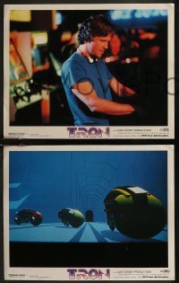 8g1128 TRON 3 LCs 1982 Walt Disney sci-fi fx, Jeff Bridges in video game, David Warner, cool fx!