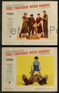8g0826 TROUBLE WITH HARRY 8 LCs 1955 Alfred Hitchcock, Edmund Gwenn, Forsythe, Shirley MacLaine!