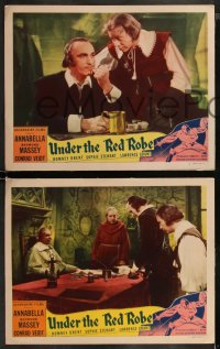 8g1129 UNDER THE RED ROBE 3 LCs 1937 Conrad Veidt, Annabella, directed by Victor Sjostrom!