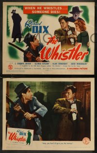8g0839 WHISTLER 8 LCs 1944 Richard Dix, J. Carrol Naish, when Otto Forrest whistles, someone dies!