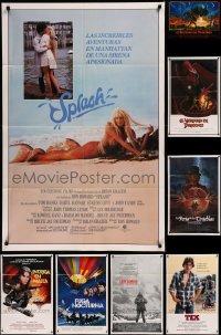 8h0080 LOT OF 8 FOLDED SPANISH LANGUAGE ONE-SHEETS 1980s great images from a variety of movies!