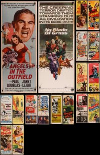 8h0485 LOT OF 22 FORMERLY FOLDED INSERTS 1940s-1970s great images from a variety of movies!