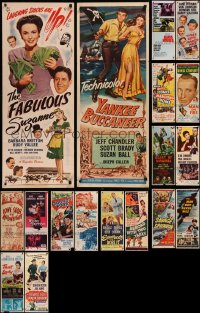 8h0483 LOT OF 24 FORMERLY FOLDED INSERTS 1940s-1960s great images from a variety of movies!